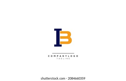 Alphabet letters Initials Monogram logo IB, IB INITIAL, IB letter
