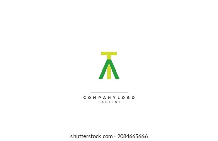 Alphabet letters Initial Monogram Logo TA, TA INITIAL, TA Letter