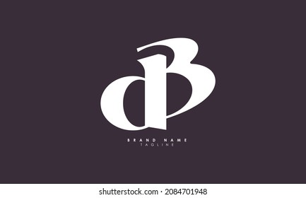Alphabet letters Initials Monogram logo DB, BD, D and B