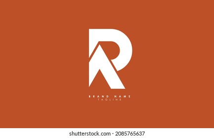 Alphabet letters Initials Monogram logo AR, RA, A and R