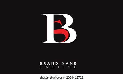 Alphabet letters Initials Monogram logo SB, BS, S and B