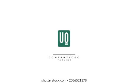 Alphabet letters Initials Monogram logo UQ, UQ INITIAL, UQ letter