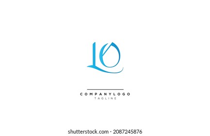 Alphabet letters Initials Monogram logo LO, LO INITIAL, LO letter