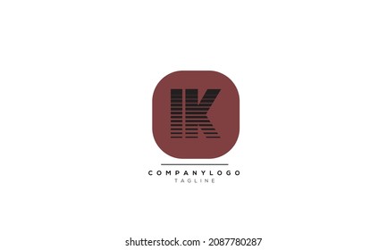 Alphabet letters Initials Monogram logo iK, Ki INITIAL, Ki letter
