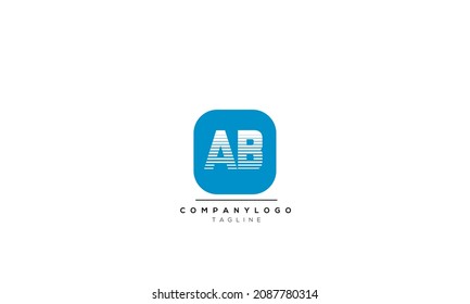 Letras alfabéticas Iniciales Logotipo Monograma AB, AB INITIAL, letra AB