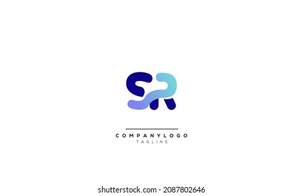 Alphabet letters Initials Monogram Logo SR, SR INITIAL, SR-Brief