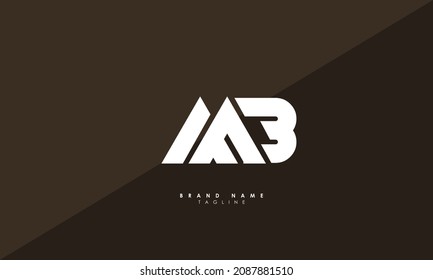 Alphabet letters Initials Monogram logo MB, BM, M and B