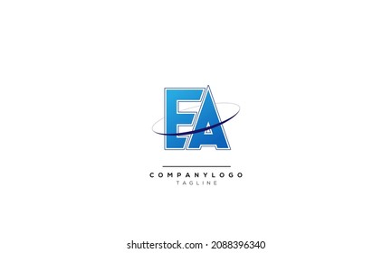 Alphabet letters Initials Monogram logo EA, EA INITIAL, EA letter