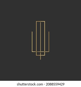 Alphabet letters Initial Monogram Logo QW WQ