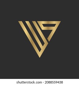 Letras alfabéticas Iniciales Monograma QW WQ