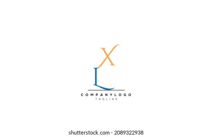 Alphabet letters Initials Monogram logo LX, LX INITIAL, LX letter