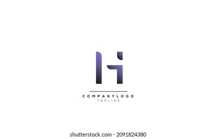 Alphabet Letters Initials Monogram Logo Hi Stock Vector (Royalty Free ...