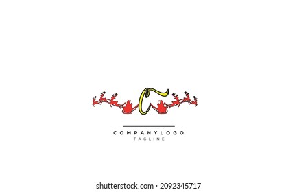 Alphabet letters Initials Monogram logo C, C INITIAL, C letter