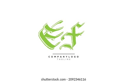 Alphabet letters Initial Monogram Logo EF, EF INITIAL, EF-Brief