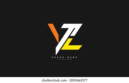 Alphabet letters Initials Monogram logo YZ, ZY, Y and Z
