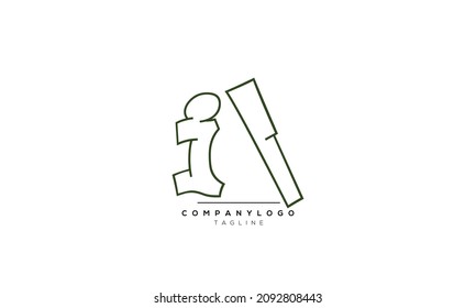 Alphabet letters Initial Monogram Logo IL, IL INITIAL, IL Letter