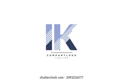 Alphabet letters Initial Monogram Logo K, i INITIAL, Ki-Brief