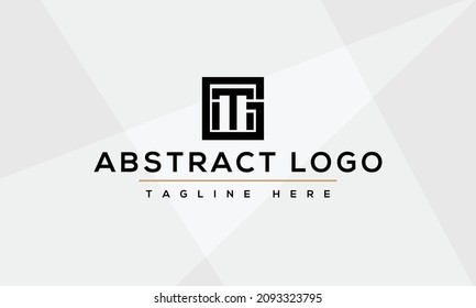 Letras alfabéticas Iniciales Logotipo de monograma GT, TG, G y T