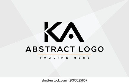 Alphabet letters Initials Monogram logo AK, KA