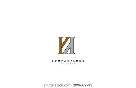 Alphabet letters Initial Monogram Logo KH, KH INITIAL, KH-Brief