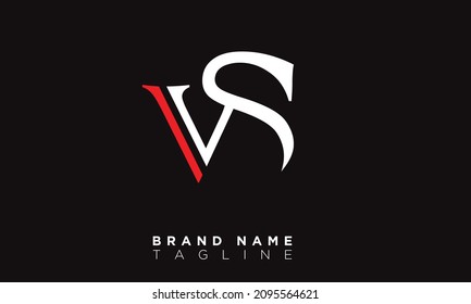 Alphabet letters Initials Monogram logo VS, SV, V and S