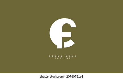 Alphabet letters Initials Monogram logo CF, FC, C and F