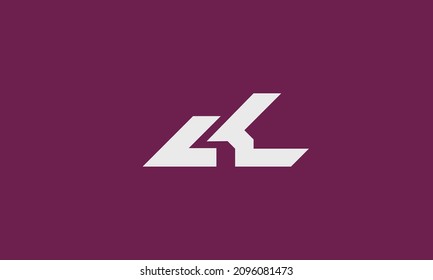 Alphabet letters Initials Monogram logo CK, KC, C and K