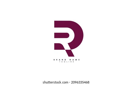 Alphabet letters Initials Monogram logo RD, DR, R and D