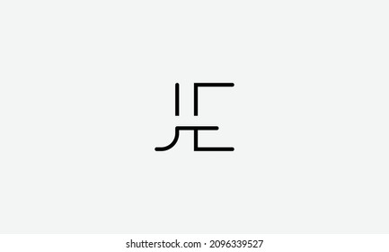 Alphabet letters Initials Monogram logo JE EJ J E