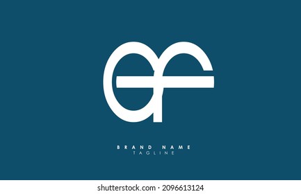 Alphabet letters Initial Monogram Logo EF, FE, E und F