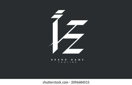 Alphabet letters Initials Monogram logo IE, EI, I and E