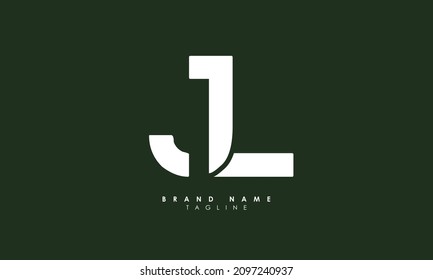 Letras alfabéticas Iniciales Monograma JL, LJ, J y L
