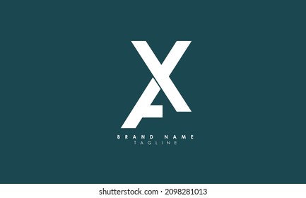 Alphabet letters Initials Monogram logo AX, XA, A and X