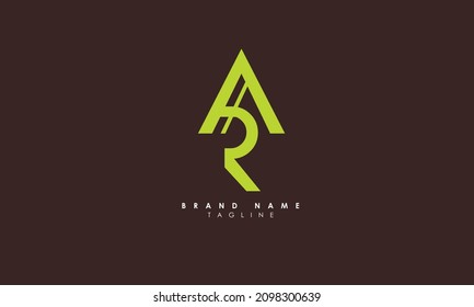 Alphabet letters Initial Monogram Logo RA, AR, R und A