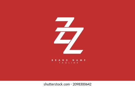Alphabet letters Initials Monogram logo ZZ