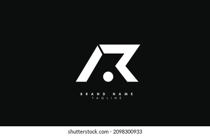 Alphabet letters Initials Monogram logo AR, RA, A and R