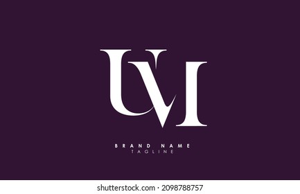 Alphabet letters Initial Monogram Logo UM, MU, U und M