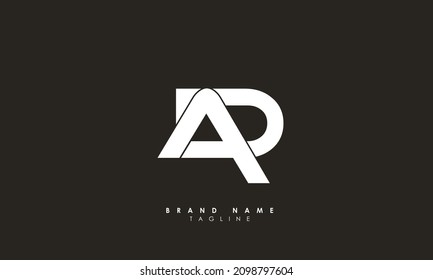 Letras alfabéticas Iniciales logotipo de monograma AD, DA, A y D
