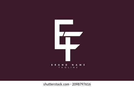Alphabet letters Initial Monogram Logo EF, FE, E und F