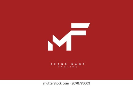 Alphabet letters Initials Monogram logo MF, FM, M and F