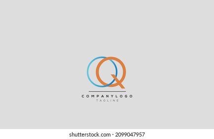 Letras alfabéticas Iniciales Logo Monograma OQ, OQ INITIAL, carta OQ