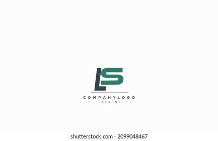 Alphabet letters Initials Monogram logo LS, LS INITIAL, LS letter