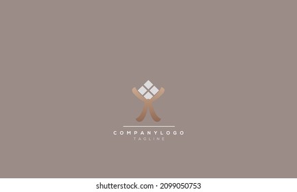 Alphabet letters Initials Monogram logo XX, XX INITIAL, XX letter