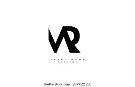 Alphabet letters Initials Monogram logo MR, RM, M and R