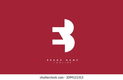 Alphabet letters Initials Monogram logo EB, BE, E and B