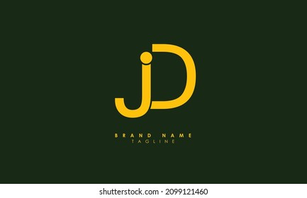 Alphabet Letters Initials Monogram Logo Jd Stock Vector (Royalty Free ...