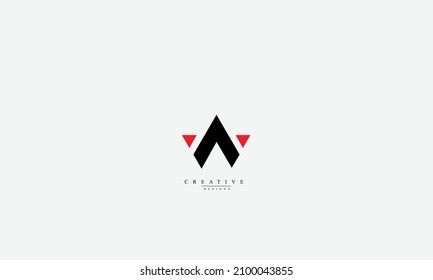 Alphabet letters Initials Monogram logo W WW