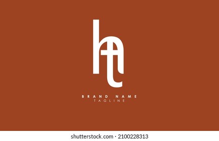 Alphabet letters Initial Monogram Logo HT, TH, H und T