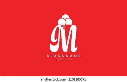 Alphabet letters Initials Monogram logo M,M INITIAL, M letter 