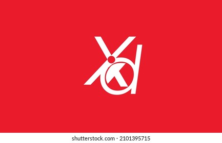 Alphabet letters Initials Monogram logo XD, DX, X and D